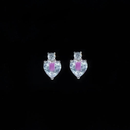Celeste Heart Glow Studs