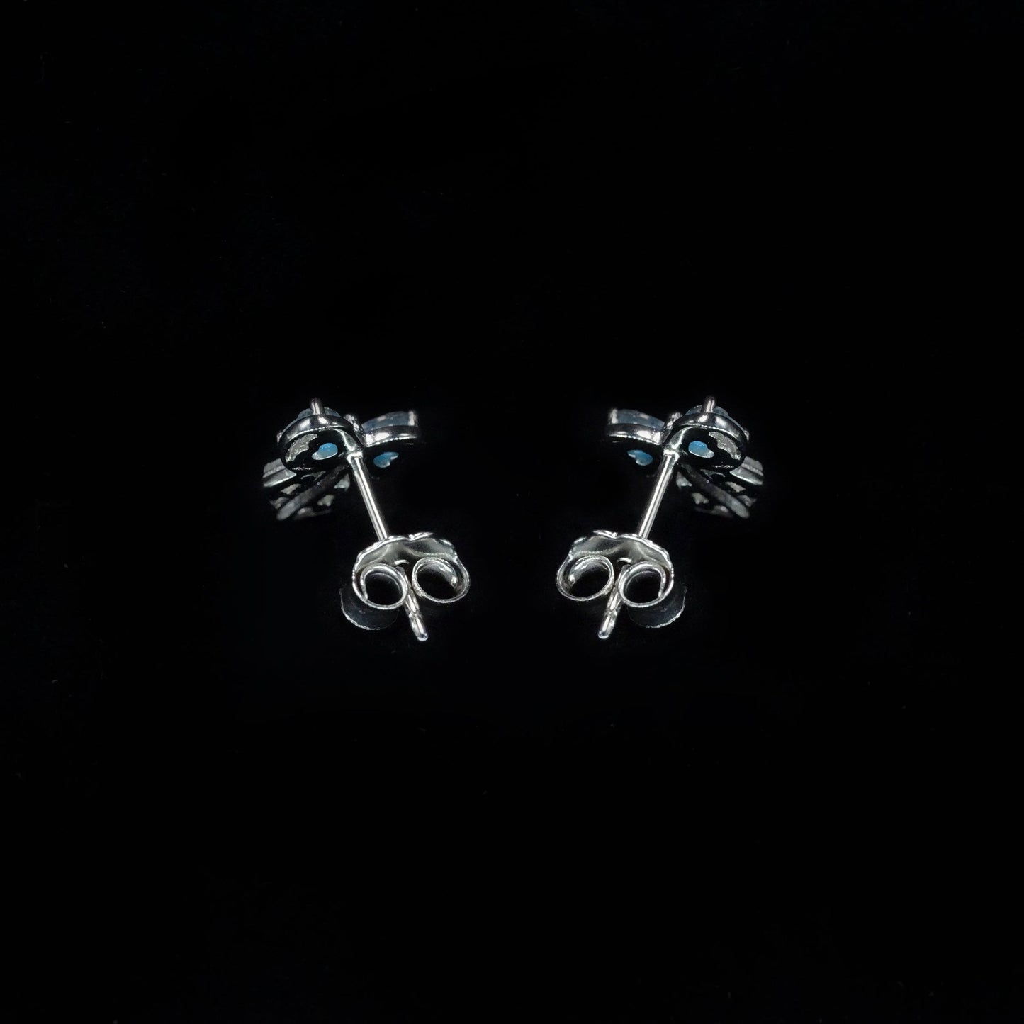 Bow Babe Sky Blue Studs