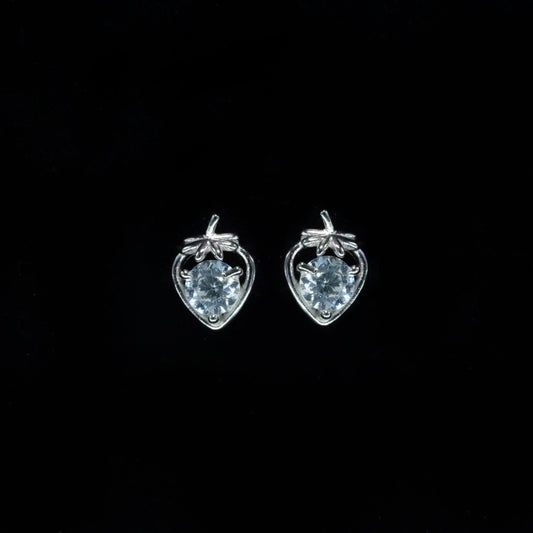 Delicate Strawberry Spark Stud