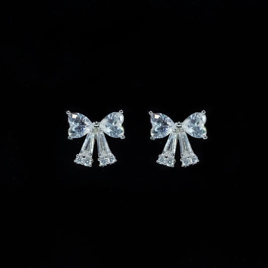 Crystal Bow Babe Studs