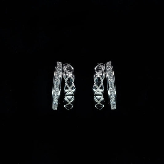 Double Band Sparkle Huggies