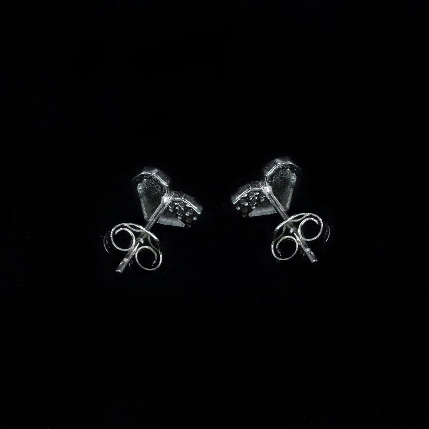Blush Spark Heart Earrings