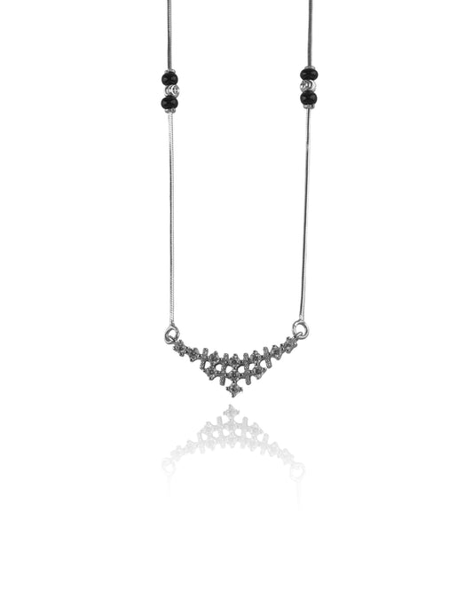 Zivara Black Bead Spark Mangalsutra