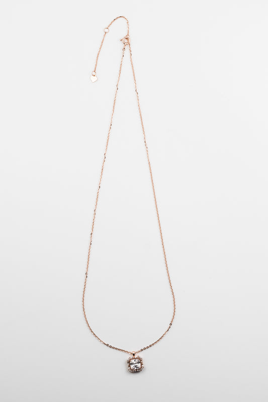 Rose Brilliance Square Pendant