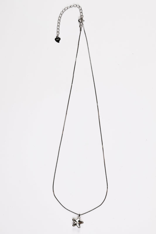 SparkStar Box Chain Pendant Necklace