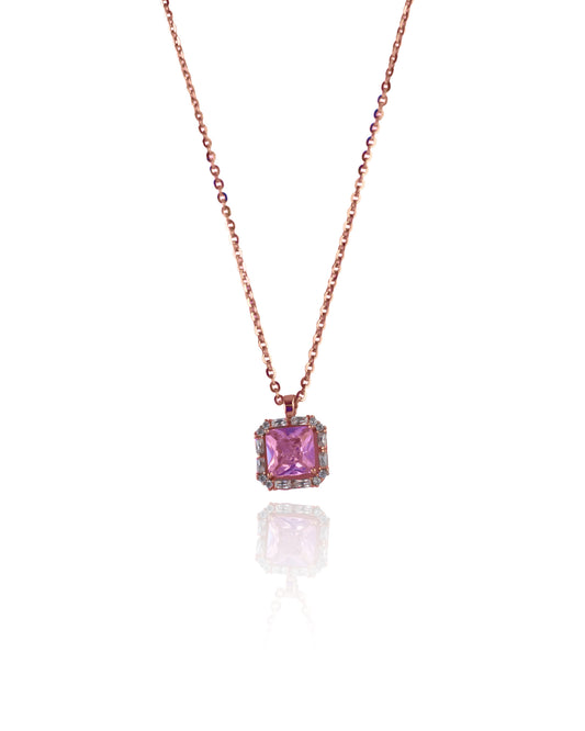Soft Pink Brilliance Necklace