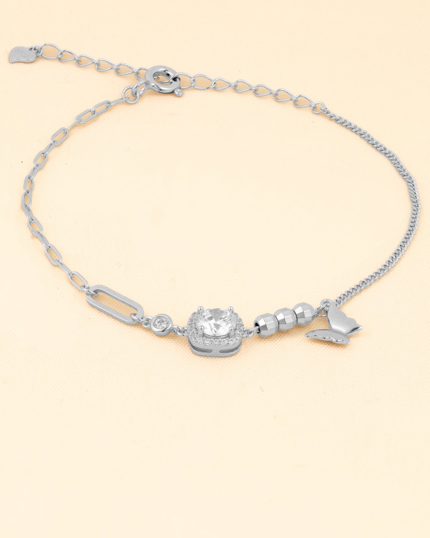Solitaire Butterfly Spark Bracelet