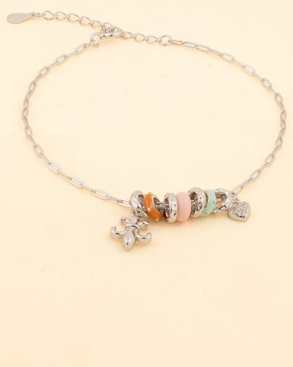 Pastel Candy Bead Charm Bracelet
