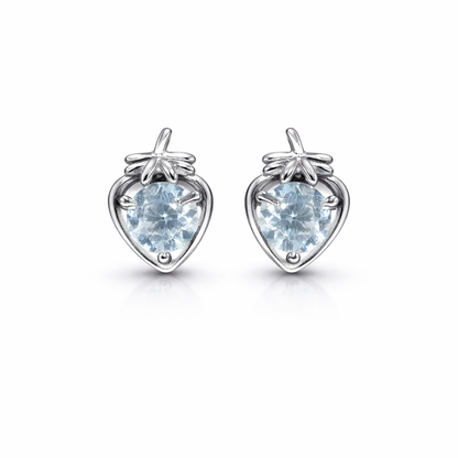 Delicate Strawberry Spark Stud