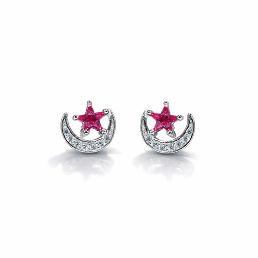 Ruby Star Moon Spark Stud