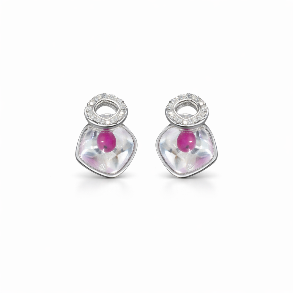 Lumi Blush Stud Earrings