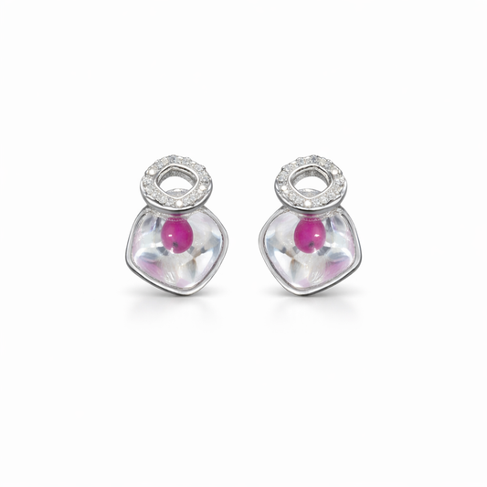 Lumi Blush Stud Earrings