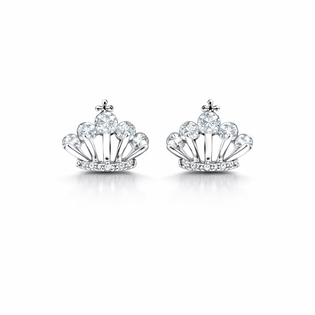 Crown Luxe Stud Earrings