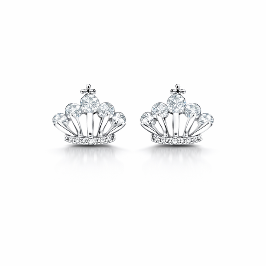 Crown Luxe Stud Earrings