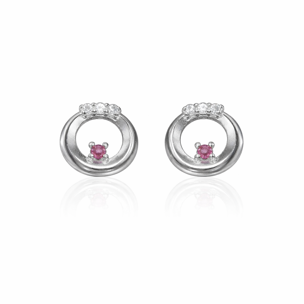 Blush Orbit Studs