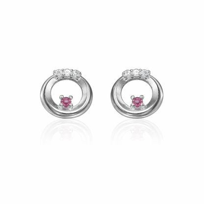 Blush Orbit Studs