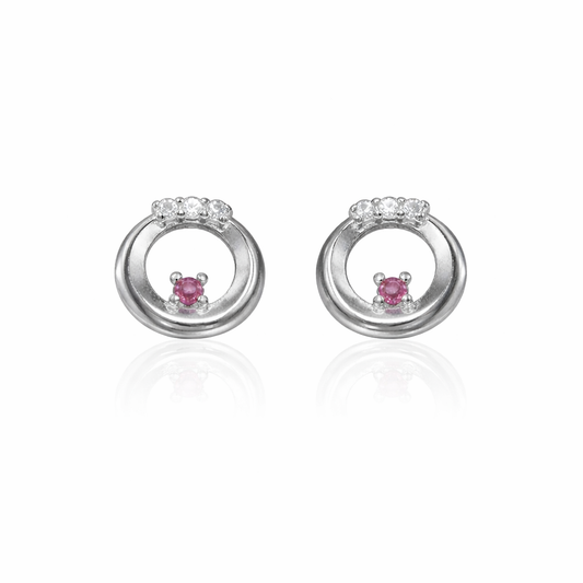Blush Orbit Studs