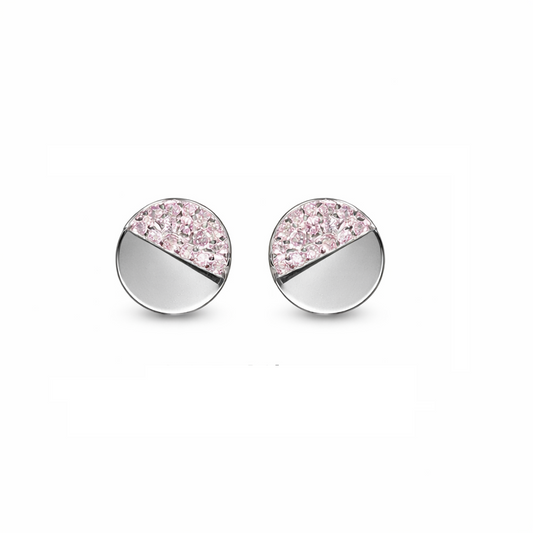 Half Spark Circle Studs