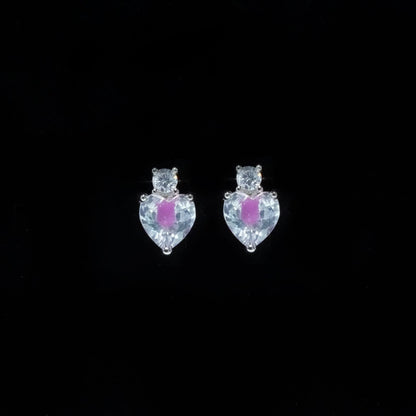 Celeste Heart Glow Studs