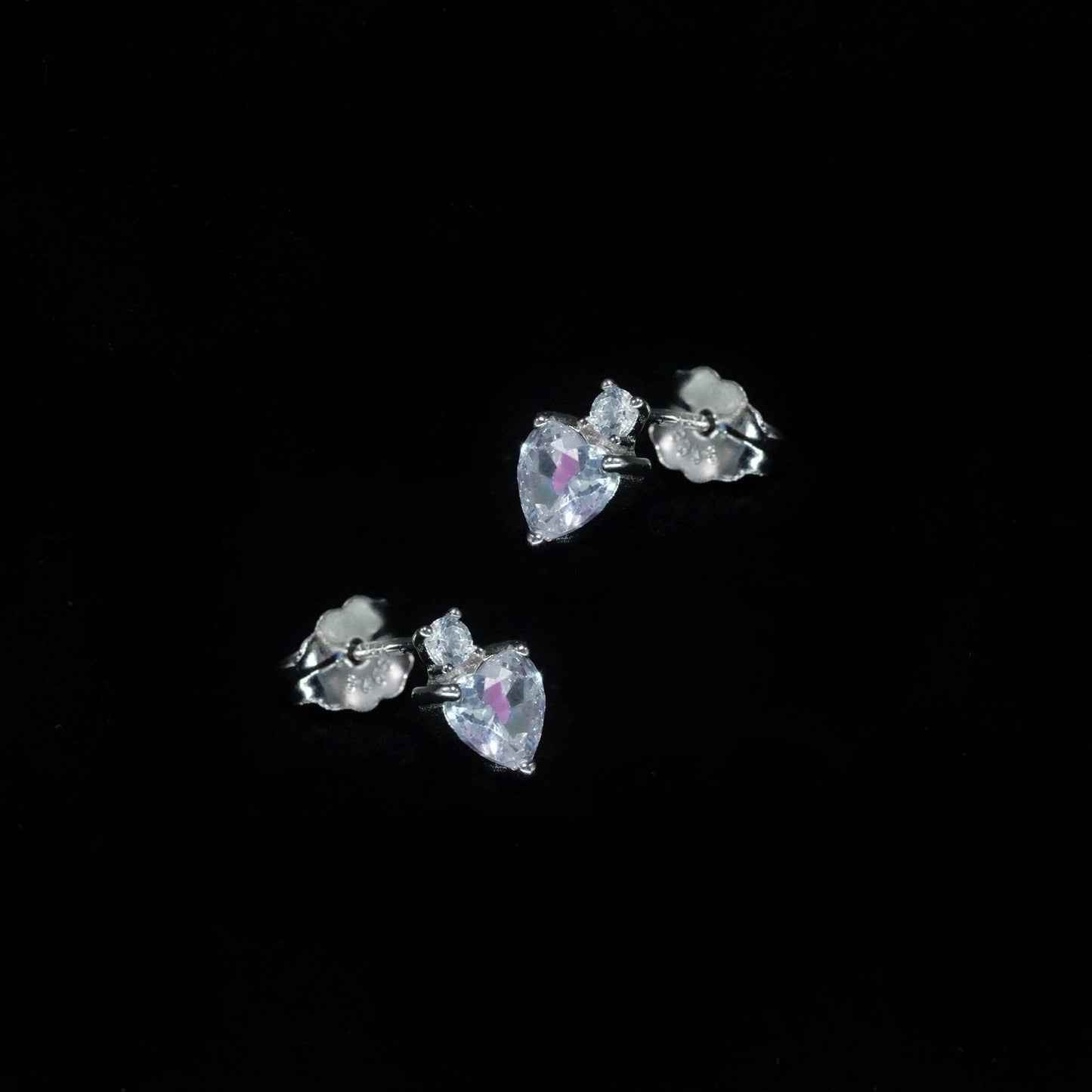 Celeste Heart Glow Studs
