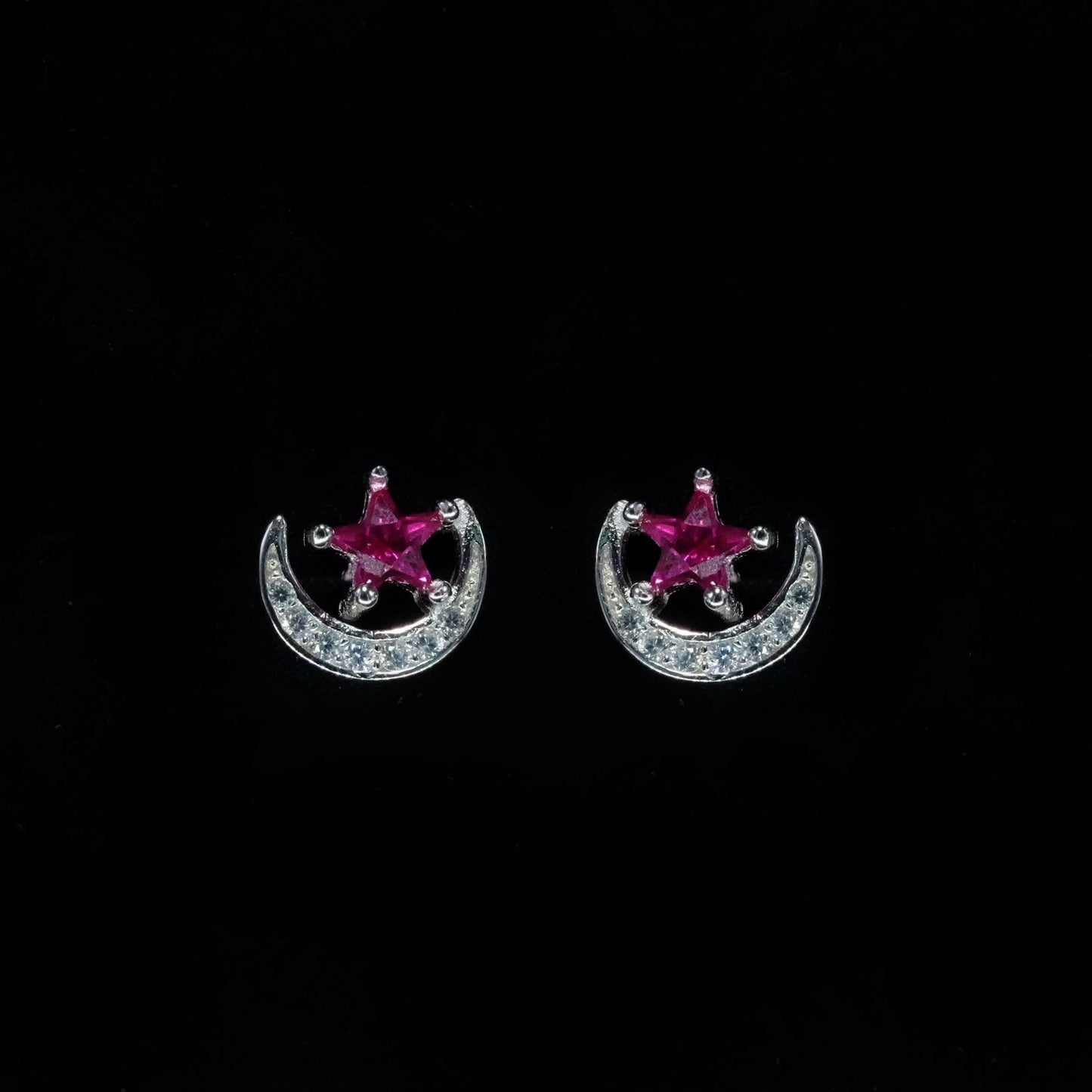 Ruby Star Moon Spark Stud