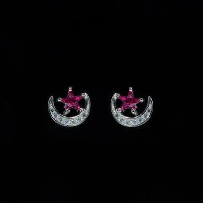 Ruby Star Moon Spark Stud