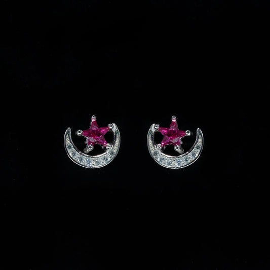 Ruby Star Moon Spark Stud