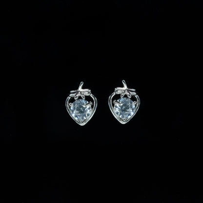 Delicate Strawberry Spark Stud