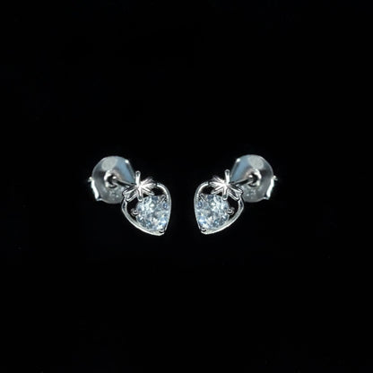 Delicate Strawberry Spark Stud