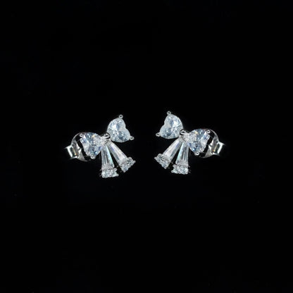 Crystal Bow Babe Studs