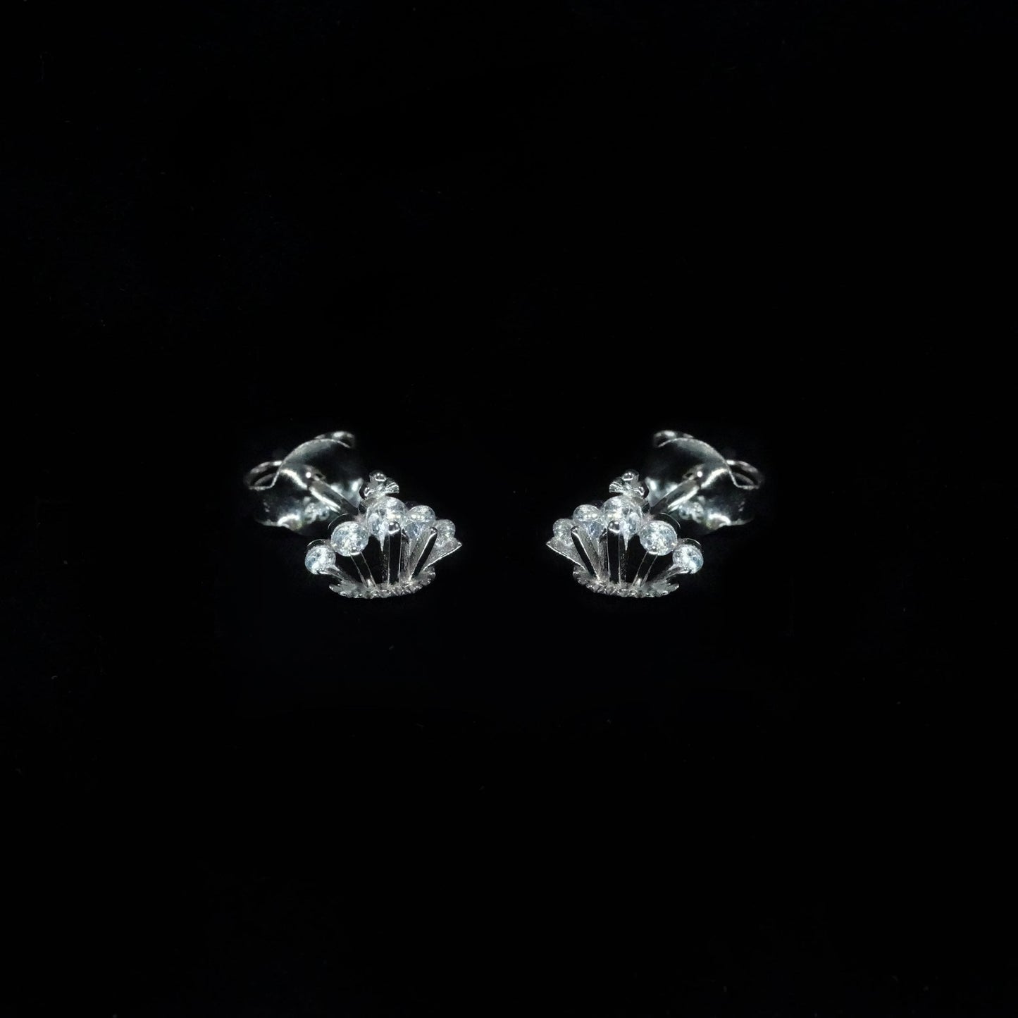 Crown Luxe Stud Earrings