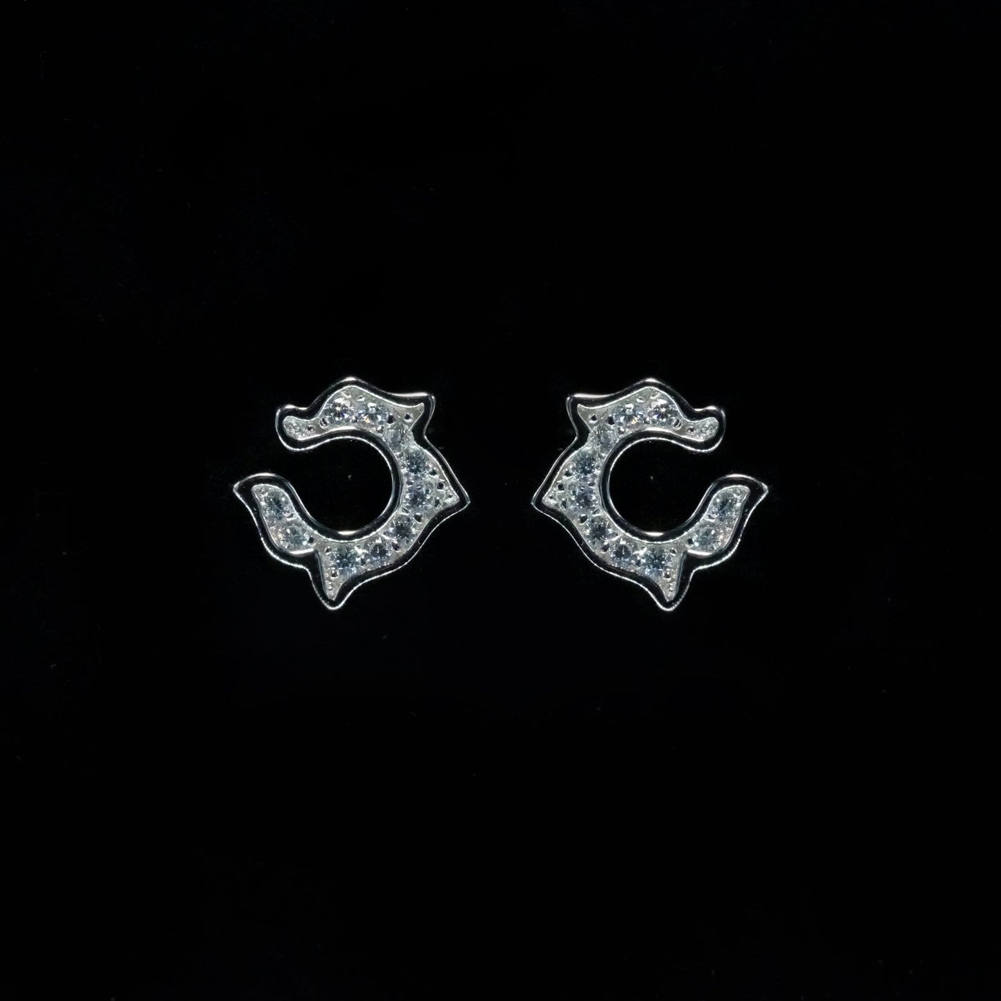 Celeste Swirl Spark Studs