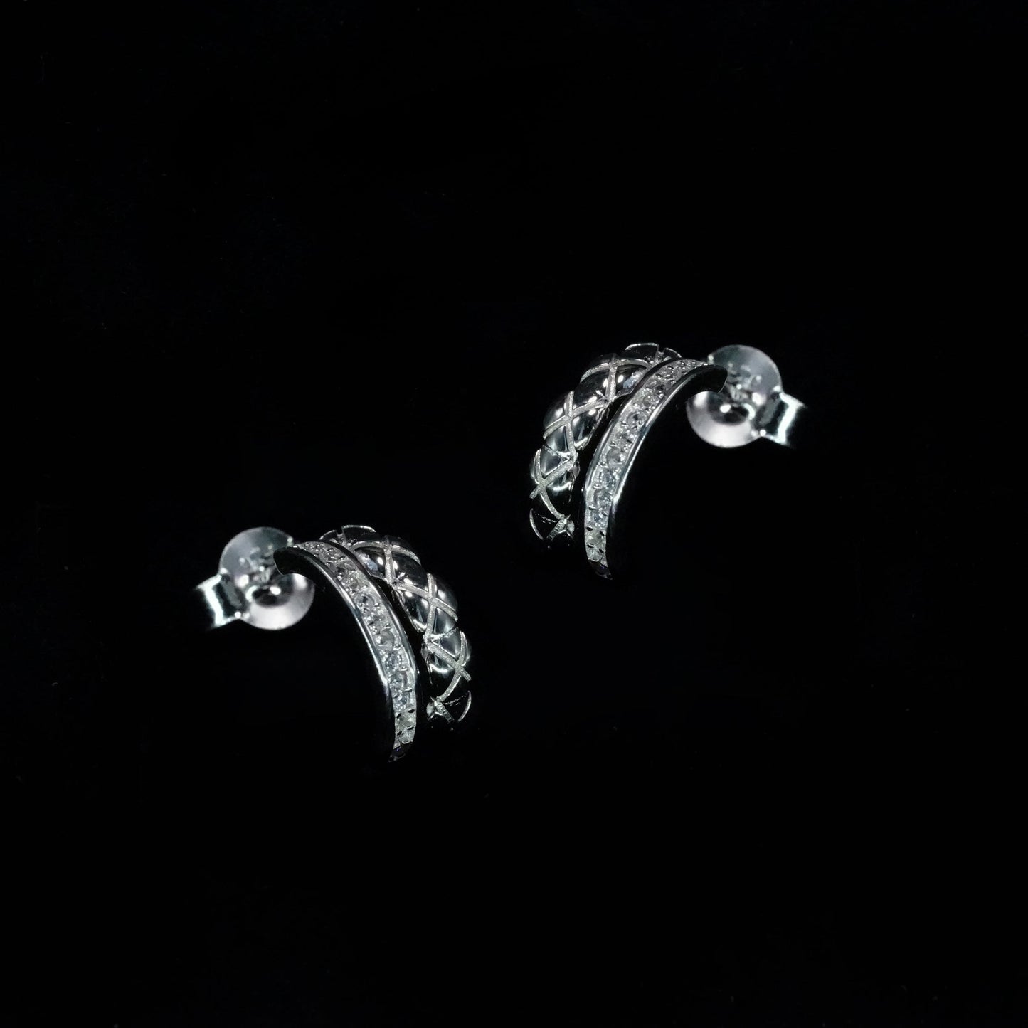Double Band Sparkle Huggies