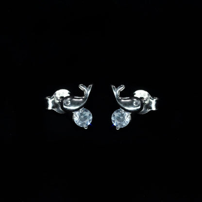 Little Whale Solitaire Studs