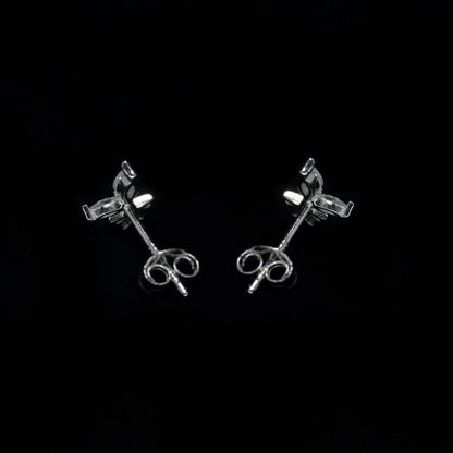 Crystal Leaf Pot Studs