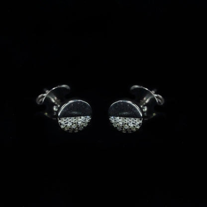 Half Spark Circle Studs