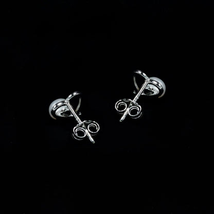 Delicate Pearl Heart Studs