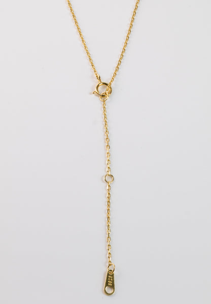 Crown Kiss Gold Pendant Necklace