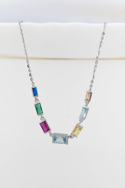 PrismPop Baguette Crystal Necklace