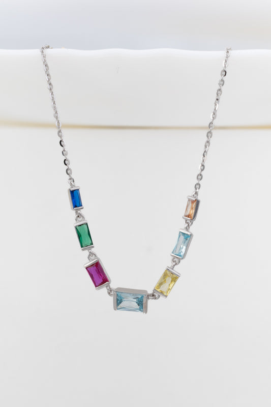 PrismPop Baguette Crystal Necklace