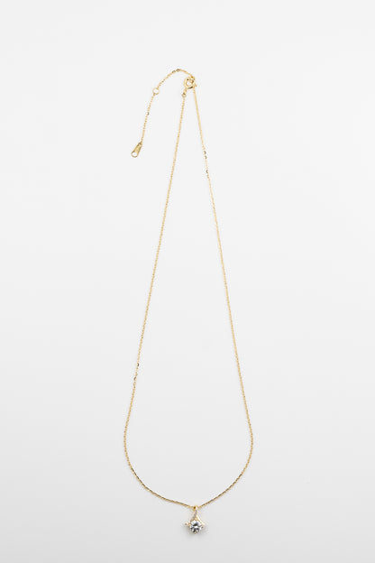Solitaire Glow Swirl Necklace