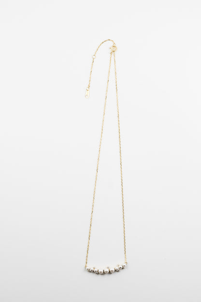 Pearl & Spark Curve Necklace