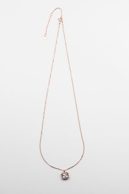 Rose Brilliance Square Pendant