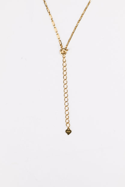 LuxeLink Crystal Charm Necklace