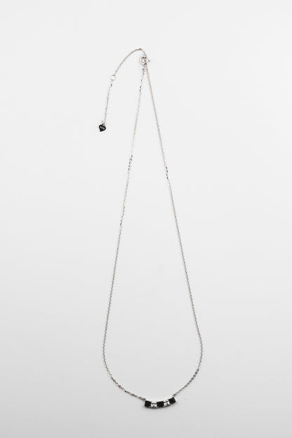 Midnight Prism Five-Stone Bar Necklace