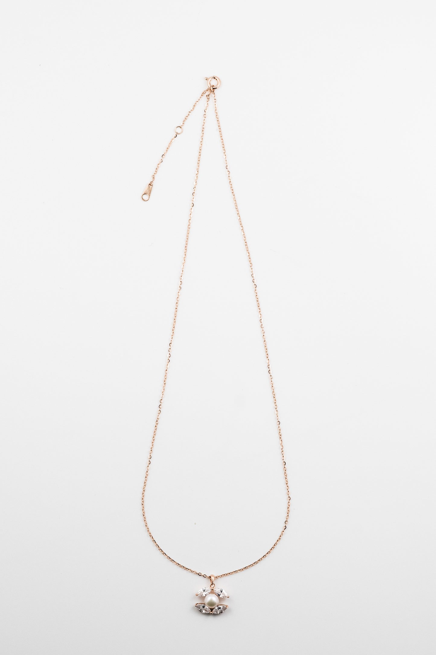 Rose Pearl Petal Necklace