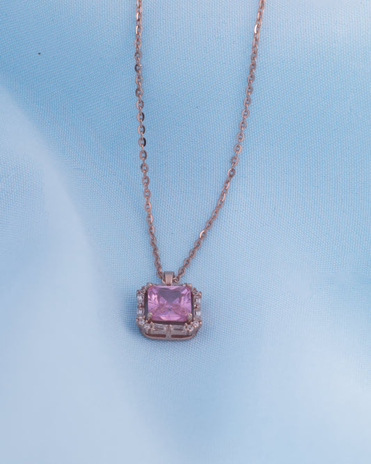 Soft Pink Brilliance Necklace