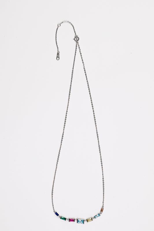 PrismPop Baguette Crystal Necklace