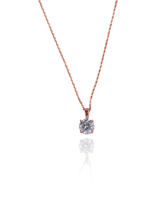 Classic Solitaire Glow Necklace