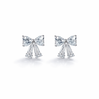 Crystal Bow Babe Studs